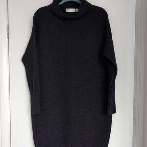 RD Style Ottoman Black Turtleneck Sweater dress